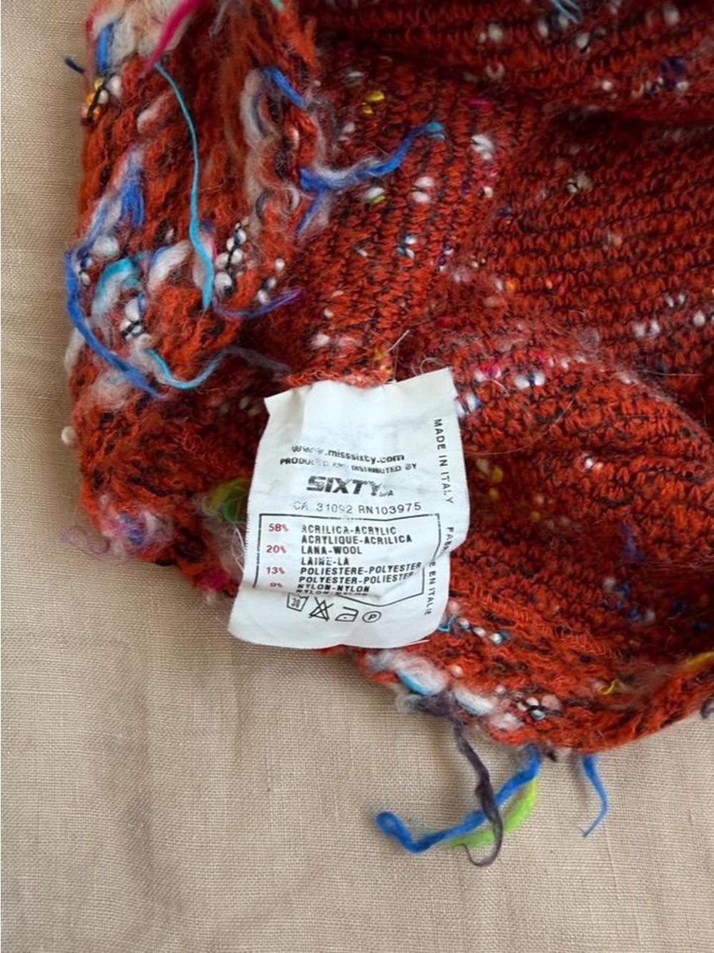 Vintage Miss Sixty multicolored sweater Size M - Picture 2 of 6